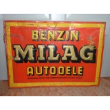 Benzin - Milag - Autoöle - AG Berlin - Blechschild 69,5x49cm