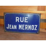 Emailleschild " RUE JEAN MERMOZ" Pariser Straßenschild 