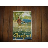 Peugeot Plakat Original 60 x 40 cm, Antik
