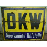 DKW Emailleschild , gro