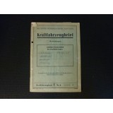 alter Kfz-Brief P 70 Kombi Bj. 1957