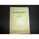 Alter Kfz-Brief MZ RT 125/2 BJ. 1959